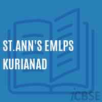 St.Ann'S Emlps Kurianad Primary School Logo