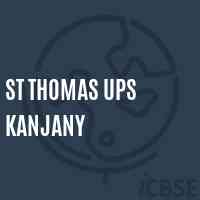 St Thomas Ups Kanjany Upper Primary School Logo
