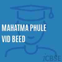 Mahatma Phule Vid Beed Middle School Logo