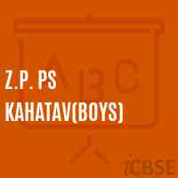 Z.P. Ps Kahatav(Boys) Primary School Logo