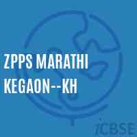 Zpps Marathi Kegaon--Kh Middle School Logo