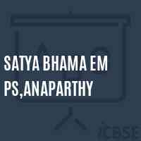 Satya Bhama Em Ps,Anaparthy Primary School Logo