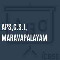 Aps,C.S.I, Maravapalayam Primary School Logo