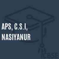 Aps, C.S.I, Nasiyanur Primary School Logo