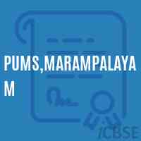 Pums,Marampalayam Middle School Logo