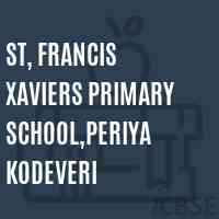 St, Francis Xaviers Primary School,Periya Kodeveri Logo