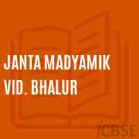 Janta Madyamik Vid. Bhalur High School Logo