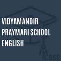 Vidyamandir Praymari School English Logo