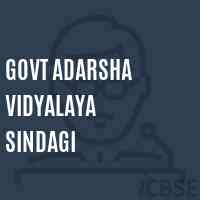 Govt Adarsha Vidyalaya Sindagi School Logo