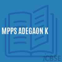 Mpps Adegaon K Primary School Logo