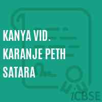 Kanya Vid. Karanje Peth Satara Secondary School Logo