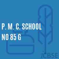 P. M. C. School No 85 G Logo