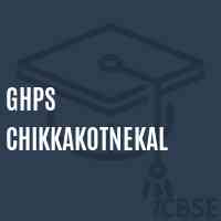 Ghps Chikkakotnekal Middle School Logo