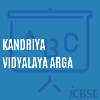Kandriya Vidyalaya Arga Senior Secondary School Logo
