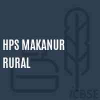 Hps Makanur Rural Middle School Logo