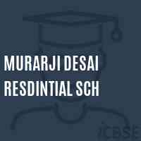 Murarji Desai Resdintial Sch Secondary School Logo