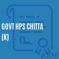 Govt Hps Chitta (K) Middle School Logo