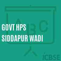 Govt Hps Siddapur Wadi Middle School Logo
