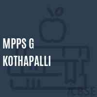 Mpps G Kothapalli Primary School Logo