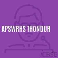 Apswrhs Thondur High School Logo