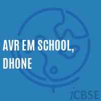 Avr Em School, Dhone Logo