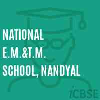 National E.M.&t.M. School, Nandyal Logo