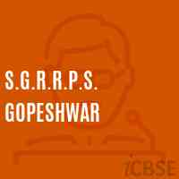 S.G.R.R.P.S. Gopeshwar Senior Secondary School Logo