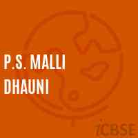 P.S. Malli Dhauni Primary School Logo