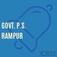 Govt. P.S. Rampur Primary School Logo