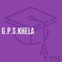 G.P.S.Khela Primary School Logo