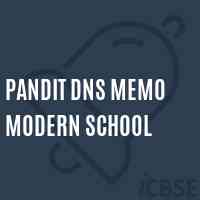 Pandit Dns Memo Modern School Logo