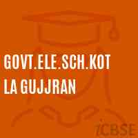 Govt.Ele.Sch.Kotla Gujjran Primary School Logo