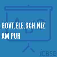 Govt.Ele.Sch.Nizam Pur Primary School Logo