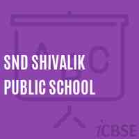 Snd Shivalik Public School Logo