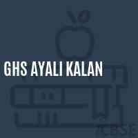 Ghs Ayali Kalan Secondary School Logo