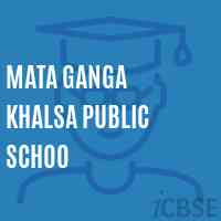 Mata Ganga Khalsa Public Schoo Senior Secondary School Logo