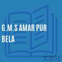 G.M.S Amar Pur Bela Middle School Logo