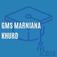 Gms Marniana Khurd Middle School Logo