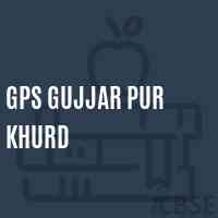 Gps Gujjar Pur Khurd Primary School Logo