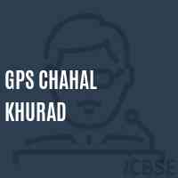Gps Chahal Khurad Primary School Logo