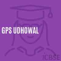 Gps Udhowal Primary School Logo