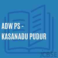 Adw Ps - Kasanadu Pudur Primary School Logo