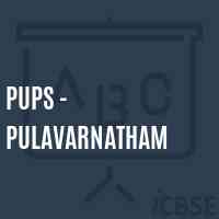 Pups - Pulavarnatham Primary School Logo