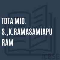 Tdta Mid. S.,K.Ramasamiapuram Middle School Logo