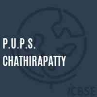 P.U.P.S. Chathirapatty Primary School Logo