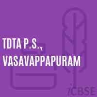 Tdta P.S., Vasavappapuram Primary School Logo