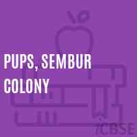 Pups, Sembur Colony Primary School Logo