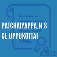 Patchaiyappa.N.Scl.Uppukottai Primary School Logo