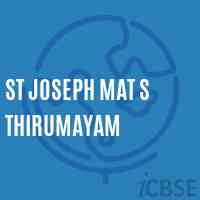 St Joseph Mat S Thirumayam Secondary School Logo