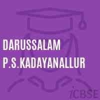 Darussalam P.S.Kadayanallur Primary School Logo